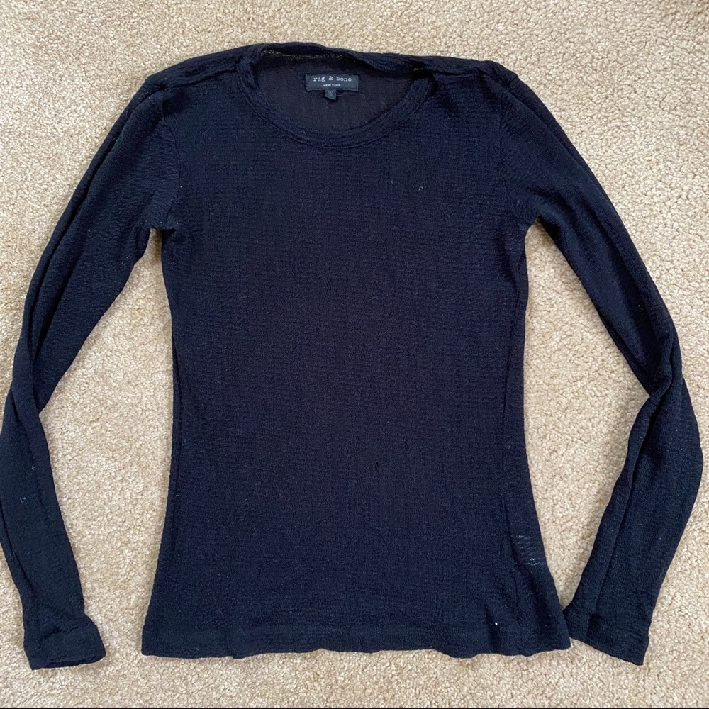 Rag & Bone Mesh L/S Pullover